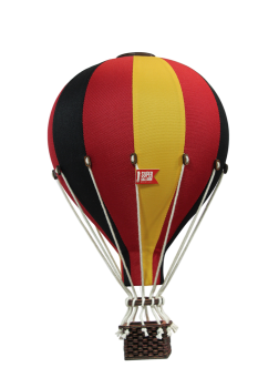 Deko Heißluftballon rot / gelb / schwarz - SuperBalloon