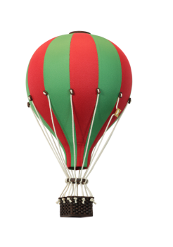 Deko Heißluftballon rot / grün - SuperBalloon