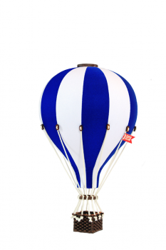 Deko Heißluftballon dunkelblau / weiß - SuperBalloon