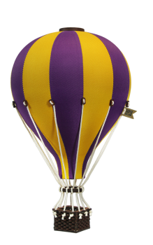 Deko Heißluftballon lila / gelb - SuperBalloon