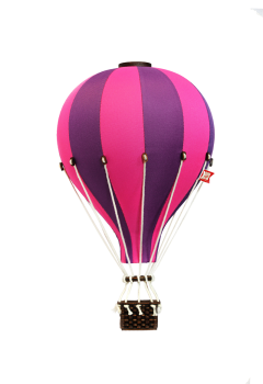Deko Heißluftballon lila / pink - SuperBalloon