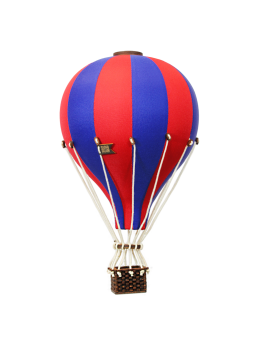 Deko Heißluftballon rot / dunkelblau - SuperBalloon