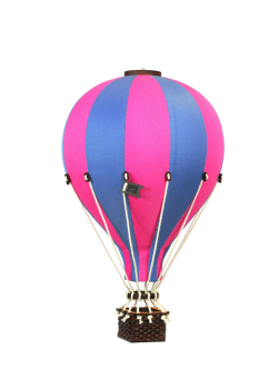 Deko Heißluftballon hellrosa / blau - SuperBalloon