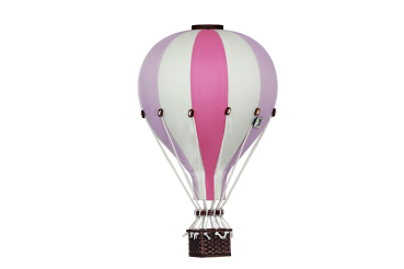 Deko Heißluftballon pastell lila / vanille / hellrosa - SuperBalloon