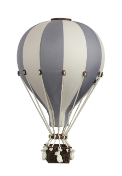 Deko Heißluftballon grau / vanille - SuperBalloon