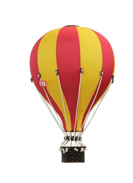 Deko Heißluftballon rot / gelb - SuperBalloon