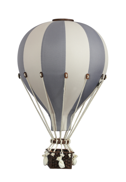 Deko Heißluftballon grau / vanille - SuperBalloon